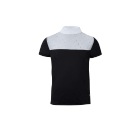 HORZE KAYA KOSZULA KONKURSOWA GRANATOWA Z KRYSZTAŁKAMI DZIECIĘCA