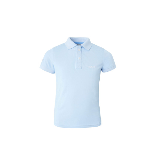 HORZE AWEE KIDS' EQUESTRIAN POLO SHIRT TURQUOISE