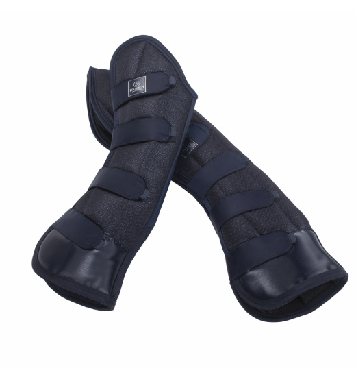 ESKADRON GLITTER MESH HORSE TRAVELLER BOOTS PLATINUM PURE NAVY