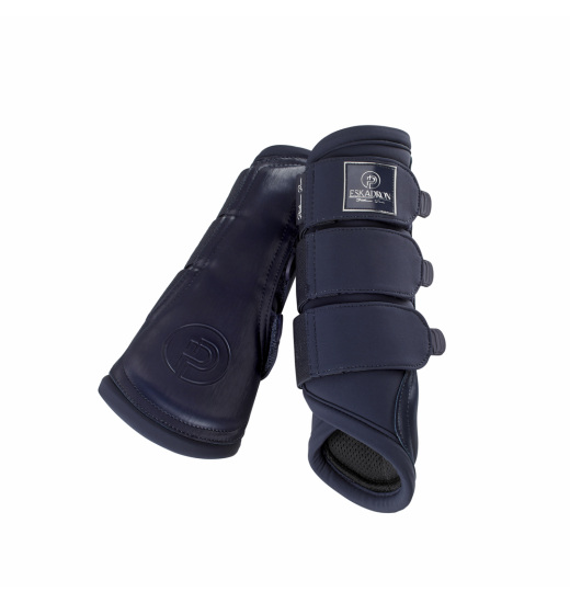 ESKADRON SOFTSHELL EQUESTRIAN TENDON BOOTS PLATINUM PURE NAVY