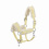 Eskadron ESKADRON DOUBLE PIN MATTGLOSS HEADCOLLAR EVO-WOOL PLATINUM PURE CREAM