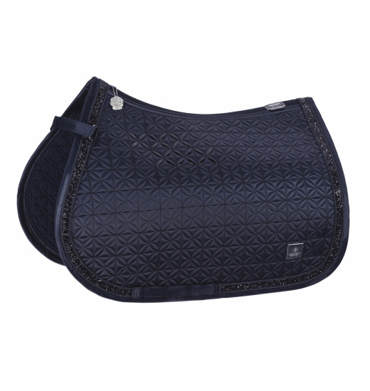 ESKADRON MATTGLOSS JEWEL EQUESTRIAN SADDLE PAD PLATINUM PURE