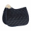 Eskadron ESKADRON VELVET CRYSTAL EQUESTRIAN SADDLE PAD PLATINUM PURE NAVY