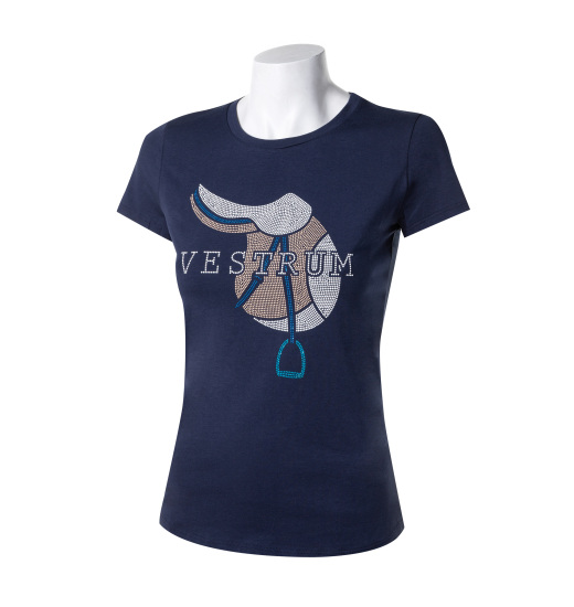 VESTRUM LIPARI WOMEN'S EQUESTRIAN T-SHIRT NAVY