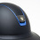 Samshield KASK MISS SHIELD / SHADOWMATT BLACK TOP / SHADOWMATT BLACK FRONTAL / BLUE CHROME / CRYSTAL FABRIC GOLD CZARNY