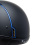 Samshield KASK MISS SHIELD / SHADOWMATT BLACK TOP / SHADOWMATT BLACK FRONTAL / BLUE CHROME / CRYSTAL FABRIC GOLD CZARNY