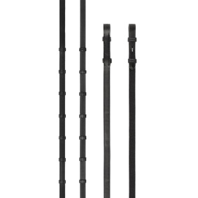 PRESTIGE ITALIA WODZE SKÓRZANE E137 UJEŻDŻENIOWE 16MM ZE STOPERAMI DO OGŁOWIA E157