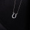 RUBIN ROYAL 925 SILVER EQUESTRIAN NECKLACE WITH HORSESHOE