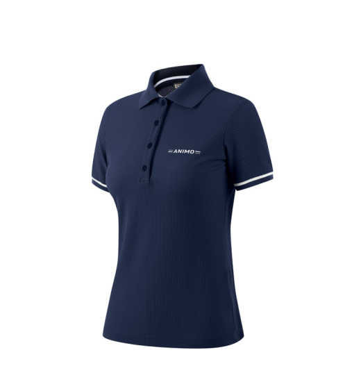 ANIMO BREVIUS WOMEN'S RIDING POLO SHIRT NAVY