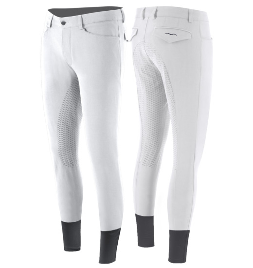 ANIMO MINISTRO MEN'S FULL GRIP RIDING BREECHES WHITE