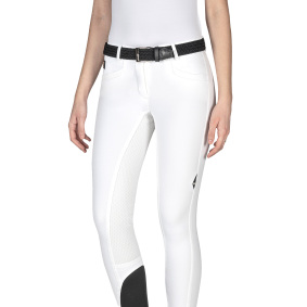 EQUILINE CEDAR BRYCZESY JEŹDZIECKIE Z PEŁNYM LEJEM SLIM FIT DAMSKIE WEISS