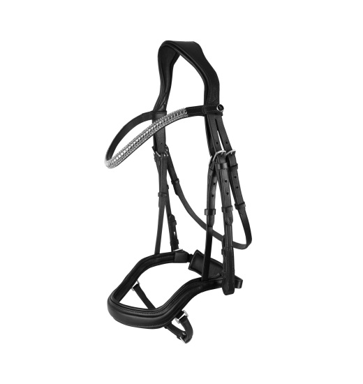 HORZE HIGHBURY ANATOMIC BRIDLE WITH CRYSTAL BROW BAND