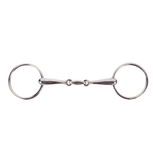 HORZE DOUBLE JOINTED LOOSE RING SNAFFLE 16MM