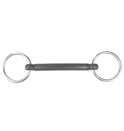 HORZE MULLEN MOUTH LOOSE RING RUBBER BIT