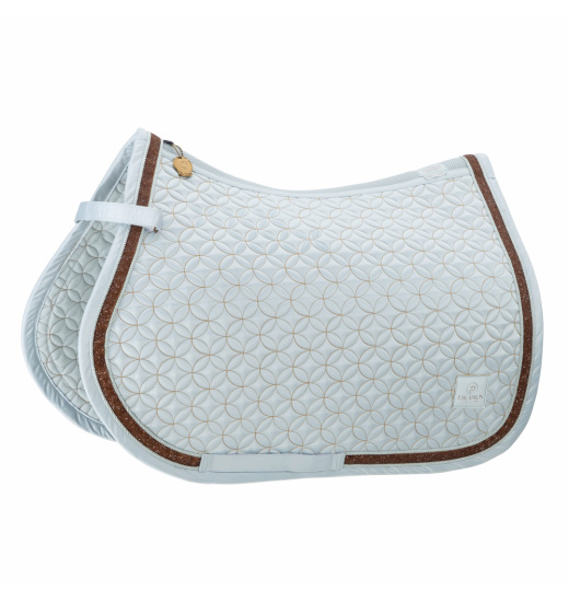 ESKADRON MATTGLOSS JEWEL EQUESTRIAN SADDLE PAD PLATINUM