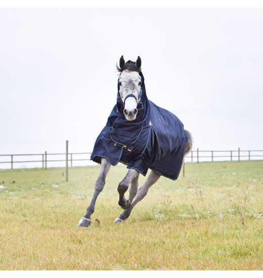 HORZE AVALANCHE COMBO WINTER RUG, 350G NAVY