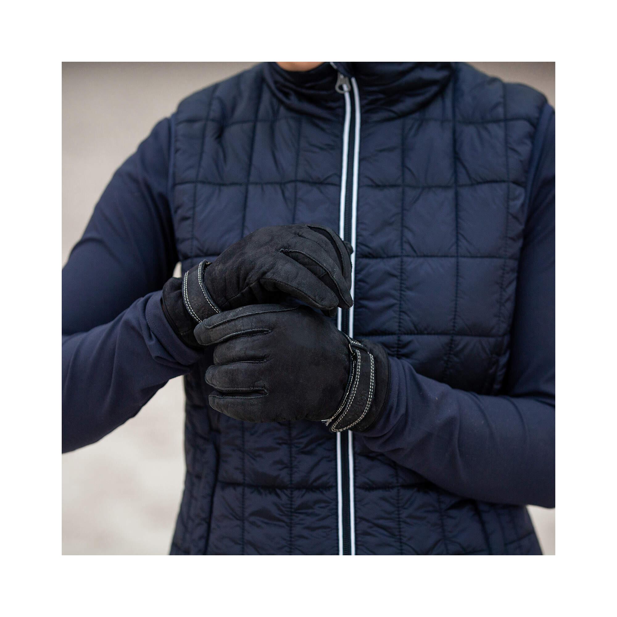 B VERTIGO MILAN LEATHER THERMO GLOVES - EQUISHOP Equestrian Shop