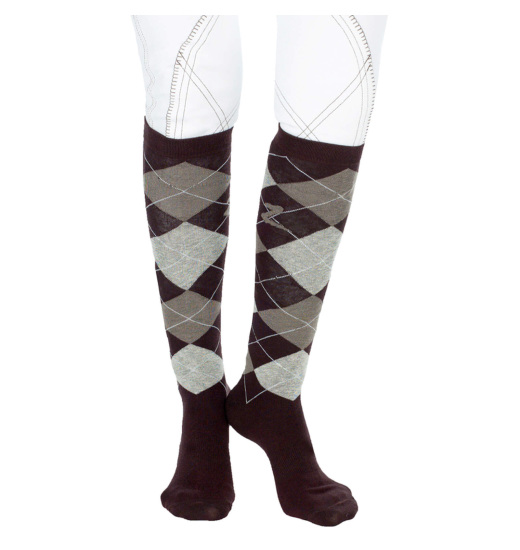 HORZE HOLLY ARGYLE RIDING SOCKS