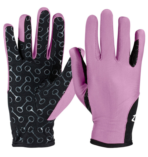 HORZE KIDS RIDING GLOVES WITH SILICONE PALM PRINT