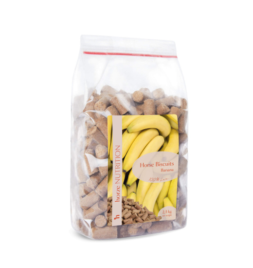 HORZE BISCUITS FOR HORSES BANANA 2,5KG