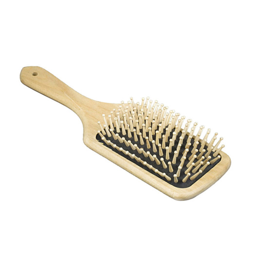 HORZE ANTISTATIC MANE AND TAIL WOOD HANDLE BRUSH