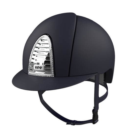 KEP ITALIA CROMO 2.0 TEXTILE SWAROVSKI KASK JEŹDZIECKI CHROME GRANATOWY