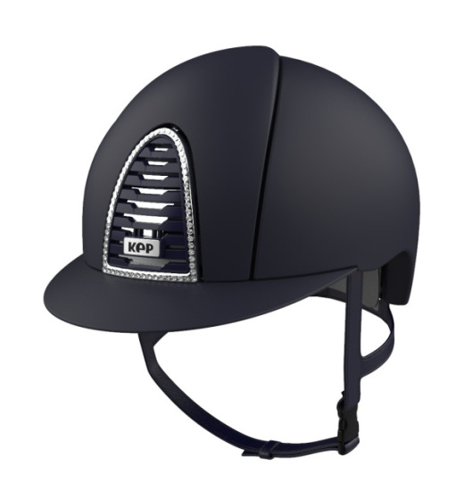 KEP ITALIA CROMO 2.0 TEXTILE SWAROVSKI KASK JEŹDZIECKI GRANATOWY