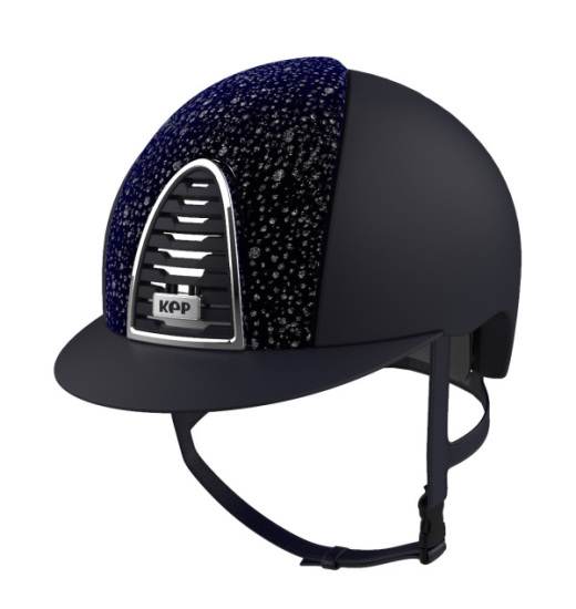 KEP ITALIA CROMO 2.0 TEXTILE EQUESTRIAN HELMET SPARKLING NAVY