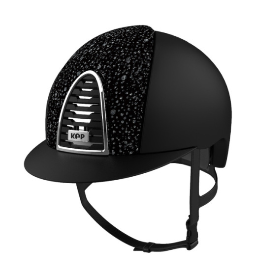 KEP ITALIA CROMO 2.0 TEXTILE EQUESTRIAN HELMET SPARKLING BLACK