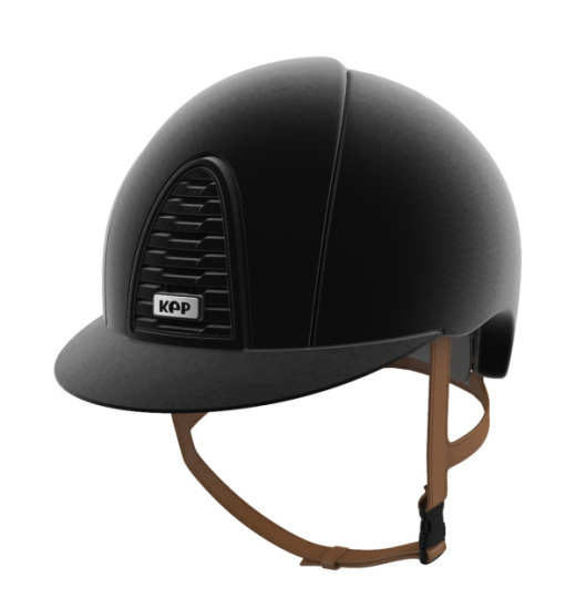 KEP ITALIA CROMO 2.0 FULL VELVET EQUESTRIAN HELMET BLACK