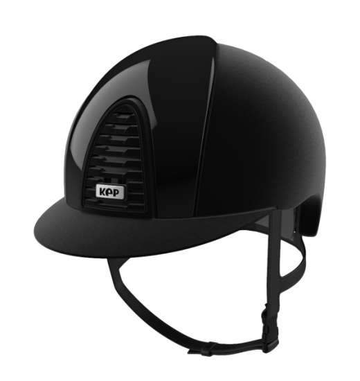 KEP ITALIA CROMO 2.0 VELVET EQUESTRIAN HELMET POLISH BLACK