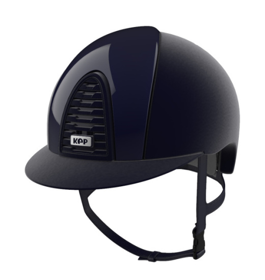 KEP ITALIA CROMO 2.0 VELVET EQUESTRIAN HELMET POLISH NAVY