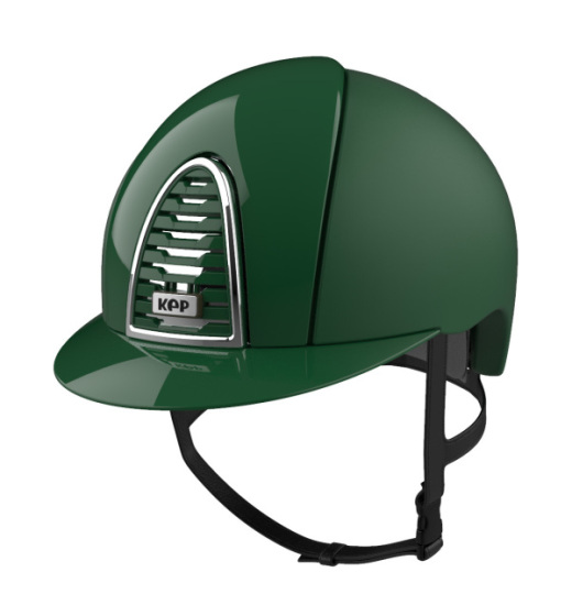 KEP ITALIA CROMO 2.0 TEXTILE EQUESTRIAN HELMET POLISH DARK GREEN