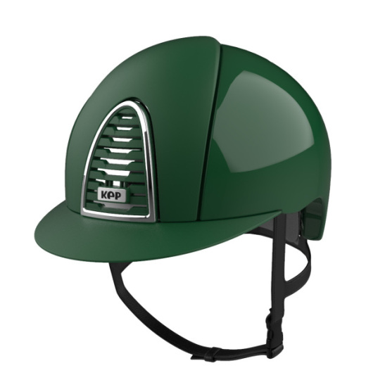 KEP ITALIA CROMO 2.0 POLISH EQUESTRIAN HELMET TEXTILE DARK GREEN