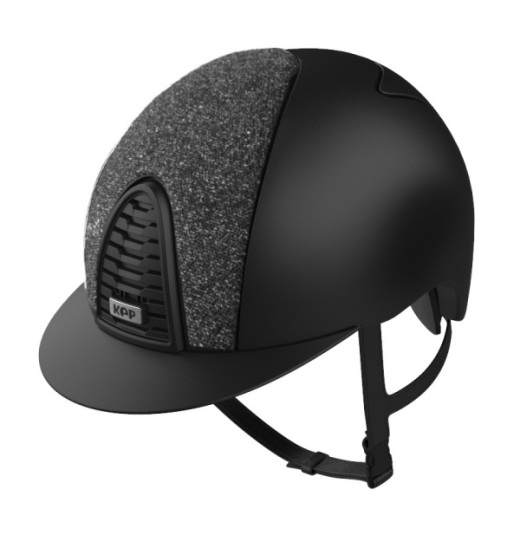 KEP ITALIA CROMO 2.0 TEXTILE KASK JEŹDZIECKI STAR CZARNY