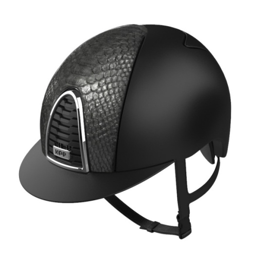 KEP ITALIA CROMO 2.0 PYTHON EQUESTRIAN HELMET BLACK