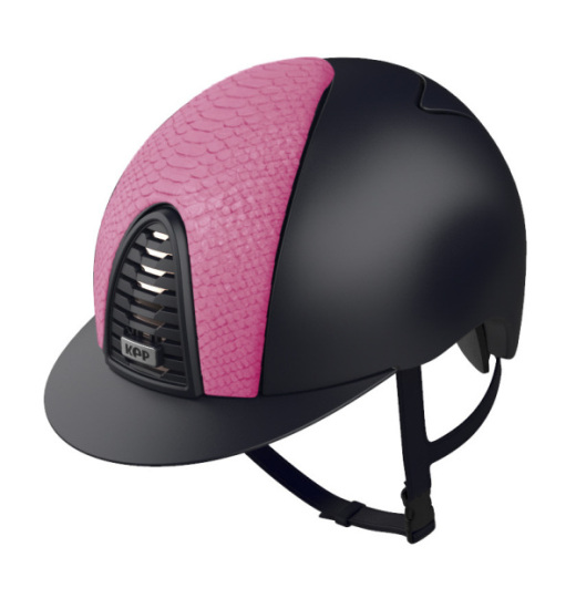 KEP ITALIA CROMO 2.0 PYTHON KASK JEŹDZIECKI PINK GRANATOWY