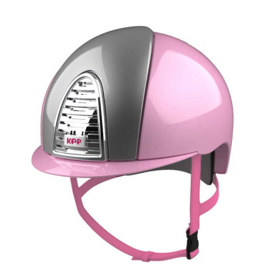 KEP ITALIA CROMO 2.0 XC CROSS EQUESTRIAN HELMET METAL PINK / GREY