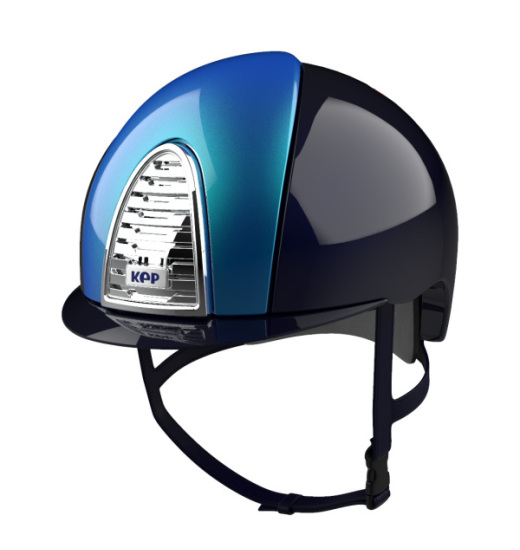 KEP ITALIA CROMO 2.0 XC CROSS POLISH EQUESTRIAN HELMET METAL NAVY / BLUE