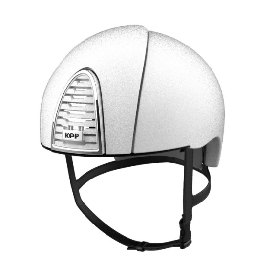 KEP ITALIA CROMO 2.0 JOCKEY KASK JEŹDZIECKI TEXTURED BIAŁY