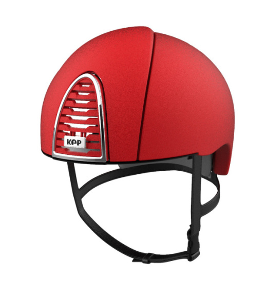 KEP ITALIA CROMO 2.0 JOCKEY EQUESTRIAN HELMET TEXTURED RED