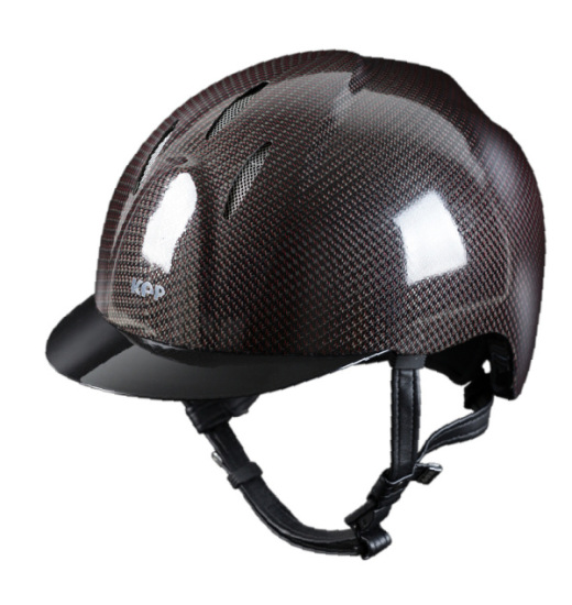 KEP ITALIA E-LIGHT SHINE EQUESTRIAN HELMET METAL BLACK VISOR BLACK