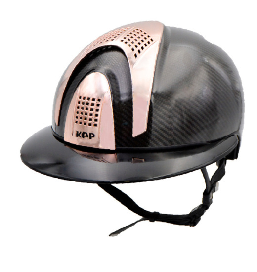 KEP ITALIA E-LIGHT SHINE EQUESTRIAN HELMET BLACK / ROSE GOLD