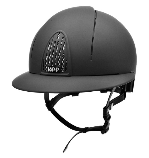 KEP ITALIA SMART POLO VISOR EQUESTRIAN HELMET BLACK