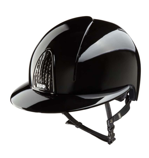 KEP ITALIA SMART POLO VISOR EQUESTRIAN HELMET POLISH BLACK