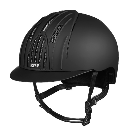 KEP ITALIA FAST CHROME GRIDS EQUESTRIAN HELMET BLACK