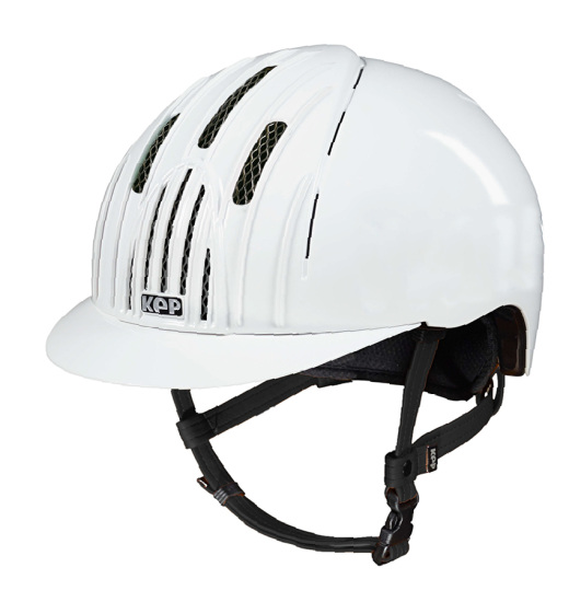 KEP ITALIA ENDURANCE EQUESTRIAN HELMET SHINE WHITE