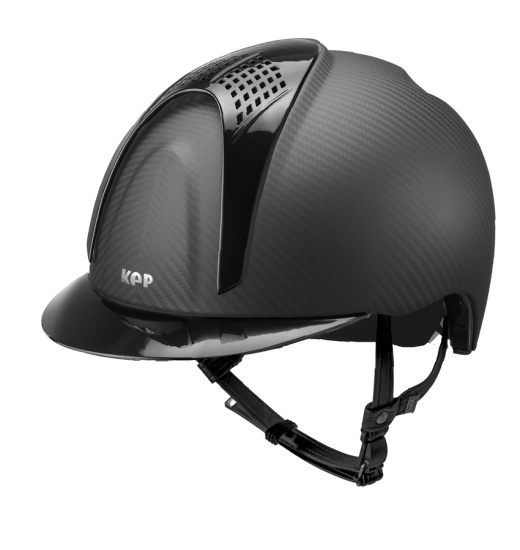 KEP ITALIA E-LIGHT MATT EQUESTRIAN HELMET 2 METAL INSERTS BLACK