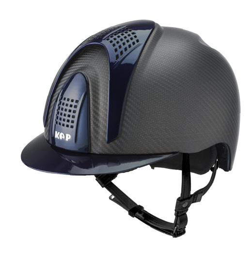 KEP ITALIA E-LIGHT MATT EQUESTRIAN HELMET BLACK / BLUE