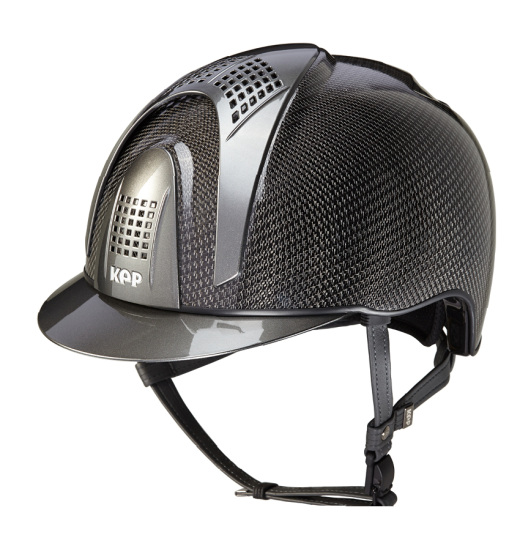 KEP ITALIA E-LIGHT SHINE EQUESTRIAN HELMET TITANIUM BLACK / GREY